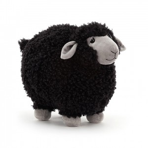 MEDIUM Jellycat Rolbie Black Sheep 28 CM X 19 CM, Jellycat USA | LP9473058