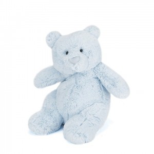 MEDIUM Jellycat Squidgy Bear Blue 27 CM, Jellycat USA | UI6281493