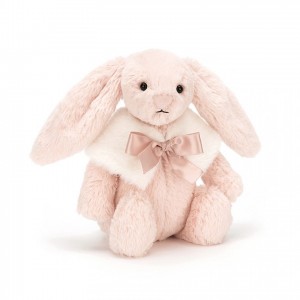 SMALL Jellycat Bashful Blush Snow Bunny 18 CM X 8 CM, Jellycat USA | RK2871956