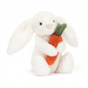 SMALL Jellycat Bashful Bunny with Carrot 18 CM X 9 CM, Jellycat USA | LO1364208