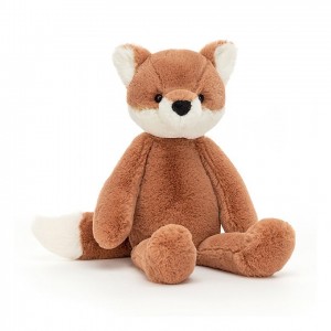 SMALL Jellycat Beckett Fox 25 CM X 12 CM, Jellycat USA | VL1028937