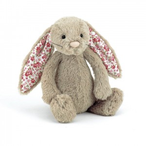 SMALL Jellycat Blossom Bashful Beige Bunny 18 CM, Jellycat USA | QC5102836