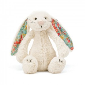 SMALL Jellycat Blossom Bashful Cream Bunny 18 CM, Jellycat USA | YT7384021