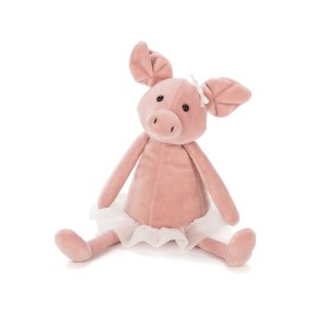 SMALL Jellycat Dancing Darcey Piglet 23 CM X 10 CM, Jellycat USA | LA3186702