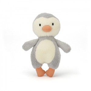 SMALL Jellycat Piff Puff Penguin Rattle 18 CM, Jellycat USA | XV4782913