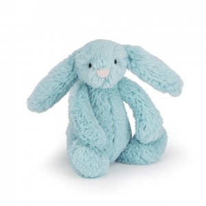 TINY Jellycat Bashful Aqua Bunny 13 CM X 6 CM, Jellycat USA | OH8631925