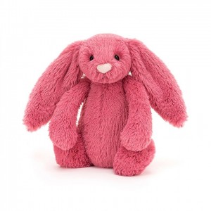 TINY Jellycat Bashful Cerise Bunny 13 CM X 6 CM, Jellycat USA | ZP1265793