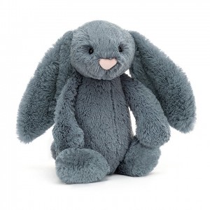 TINY Jellycat Bashful Dusky Blue Bunny 13 CM X 6 CM, Jellycat USA | XR4791062