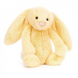 TINY Jellycat Bashful Lemon Bunny 13 CM X 6 CM, Jellycat USA | HO0821346