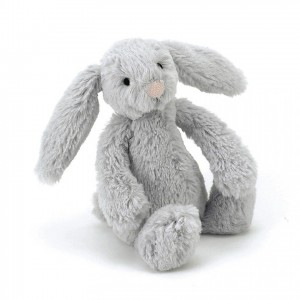 TINY Jellycat Bashful Silver Bunny 13 CM, Jellycat USA | JN2034179