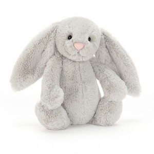 TINY Jellycat Bashful Silver Bunny 13 CM X 6 CM, Jellycat USA | LA4983076