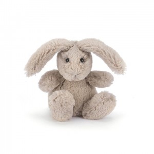 TINY Jellycat Poppet Beige Bunny 10 CM, Jellycat USA | TC9428310