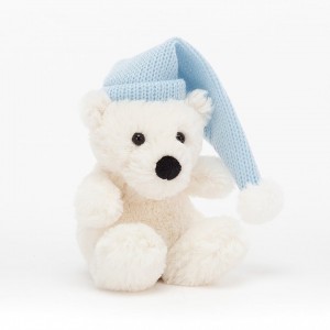 TINY Jellycat Poppet Polar Bear 11 CM X 7 CM, Jellycat USA | OX4038567