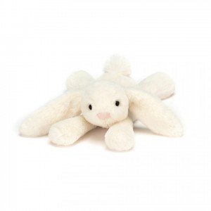 TINY Jellycat Smudge Bunny Cream 19 CM X 5 CM, Jellycat USA | ZU7924306