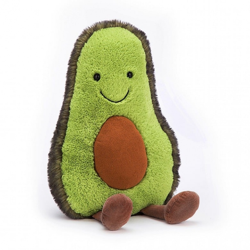 HUGE Jellycat Amuseable Avocado 52 CM X 18 CM, Jellycat USA | SX4076981