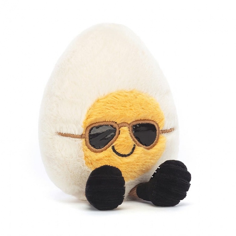 HUGE Jellycat Amuseable Boiled Egg Chic 28 CM X 18 CM, Jellycat USA | QO7980612