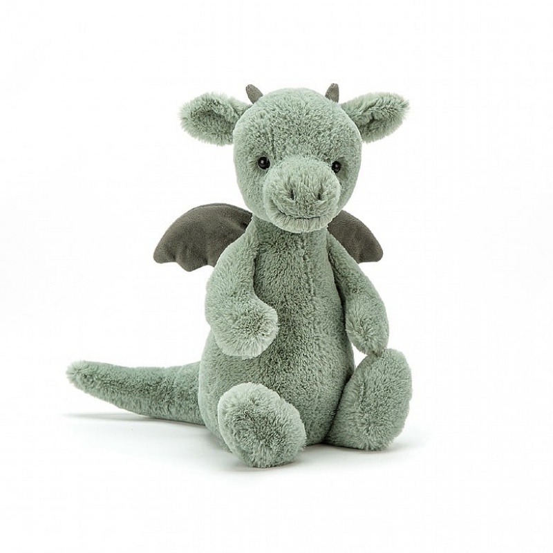 HUGE Jellycat Bashful Dragon 51 CM X 21 CM, Jellycat USA | MR0592178