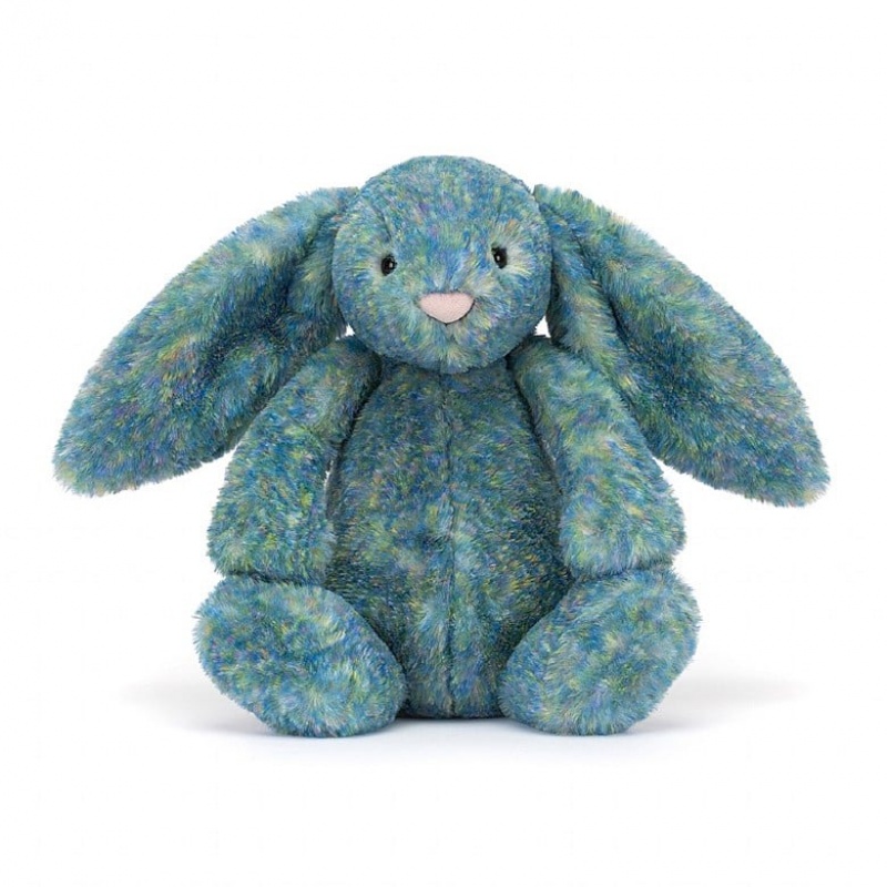 HUGE Jellycat Bashful Luxe Bunny Azure 51 CM X 21 CM, Jellycat USA | XN0346927