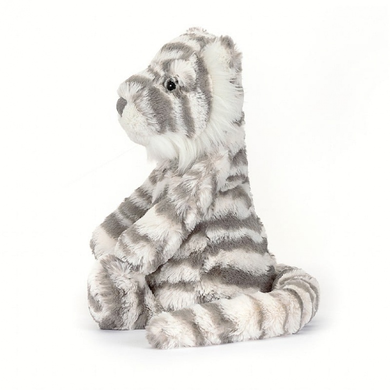 HUGE Jellycat Bashful Snow Tiger 51 CM X 21 CM, Jellycat USA | UA8572930