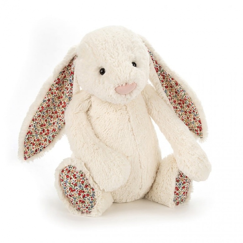 HUGE Jellycat Blossom Cream Bunny 51 CM X 21 CM, Jellycat USA | RA9140756