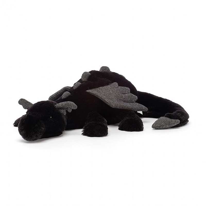 HUGE Jellycat Onyx Dragon 19 CM X 66 CM, Jellycat USA | OE3247569