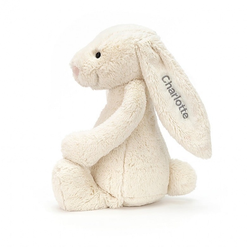 HUGE Jellycat Personalised Bashful Cream Bunny 51 CM X 21 CM, Jellycat USA | TG7093841