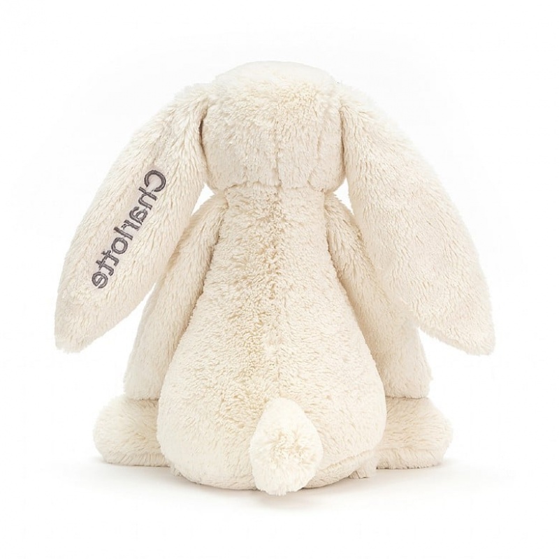 HUGE Jellycat Personalised Bashful Cream Bunny 51 CM X 21 CM, Jellycat USA | TG7093841