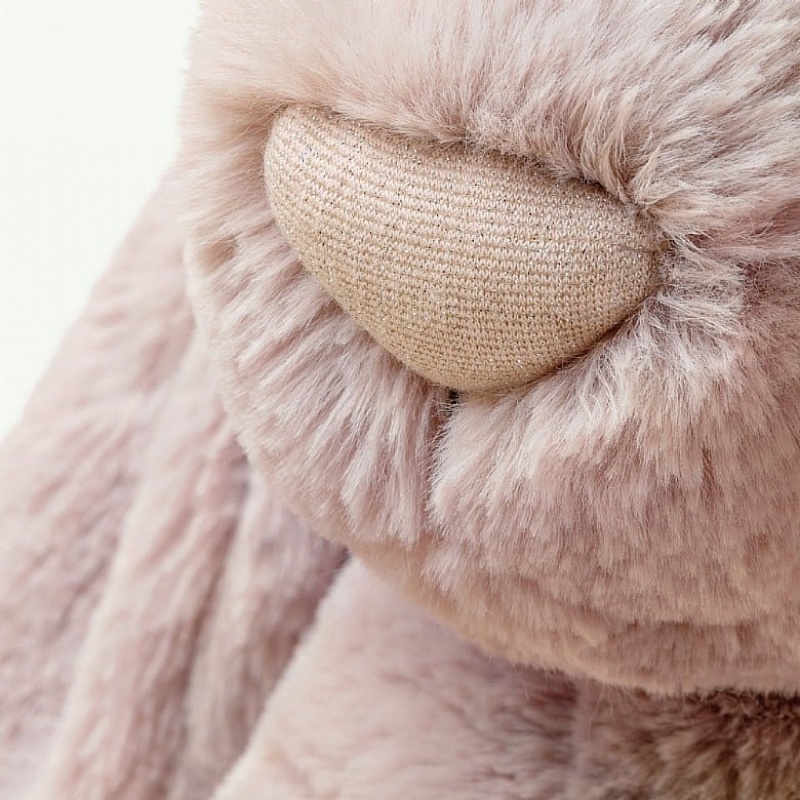 HUGE Jellycat Personalised Bashful Luxe Bunny Rosa 51 CM X 21 CM, Jellycat USA | AJ4859362