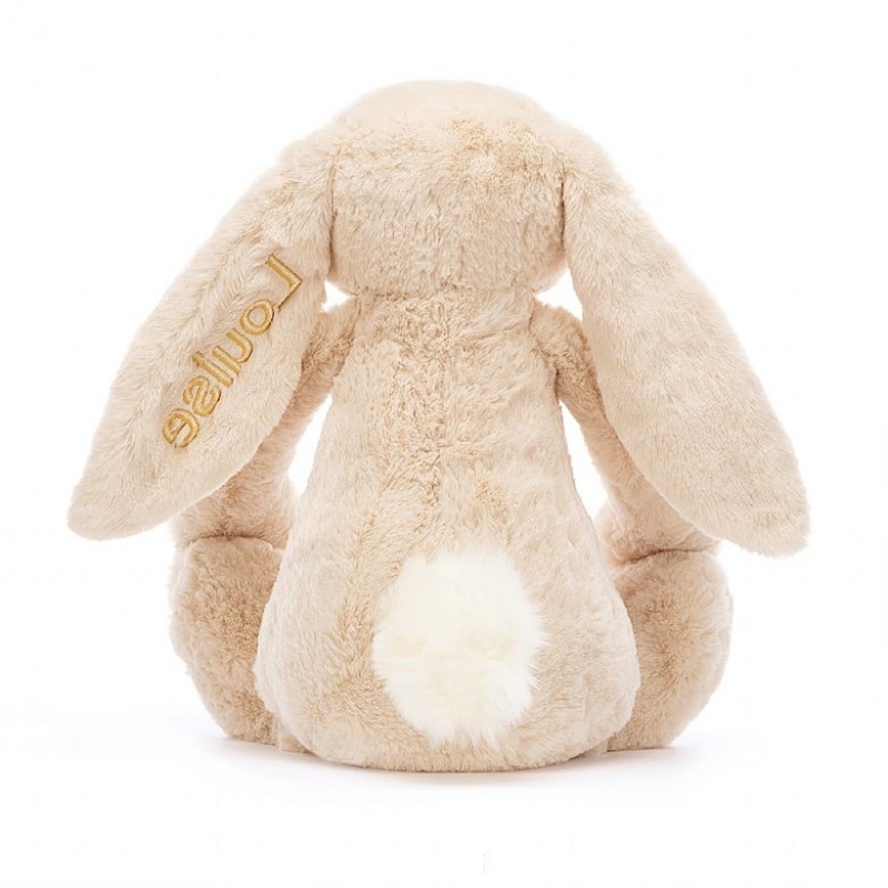 HUGE Jellycat Personalised Bashful Luxe Bunny Willow 51 CM X 21 CM, Jellycat USA | ZI4132750