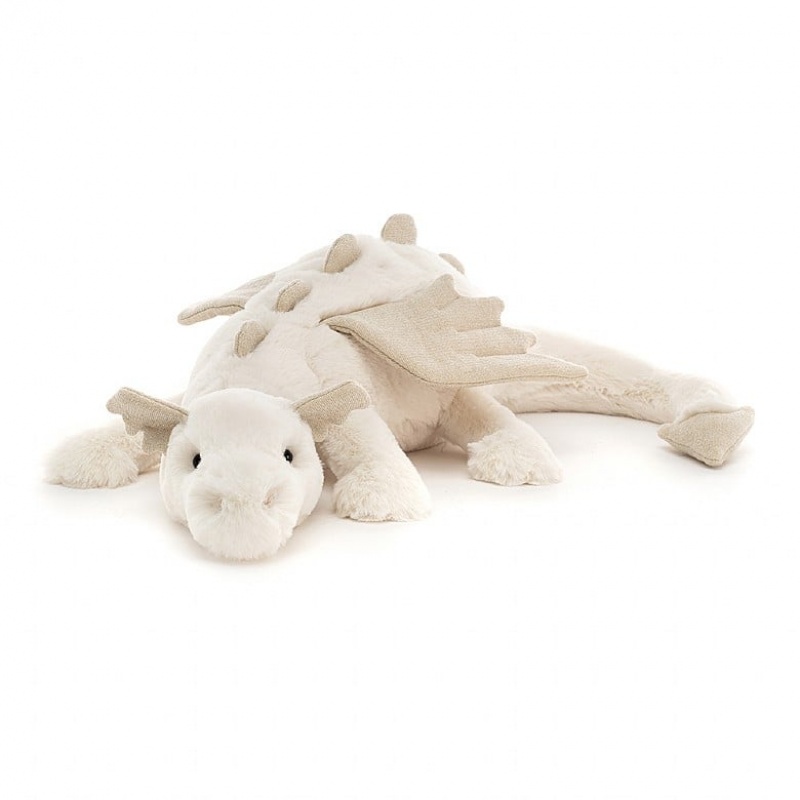 HUGE Jellycat Snow Dragon 19 CM X 66 CM, Jellycat USA | OG8475602