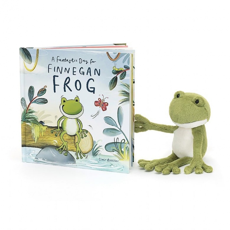 Jellycat A Fantastic Day for Finnegan Frog Book 26 CM X 26 CM, Jellycat USA | QU7325648