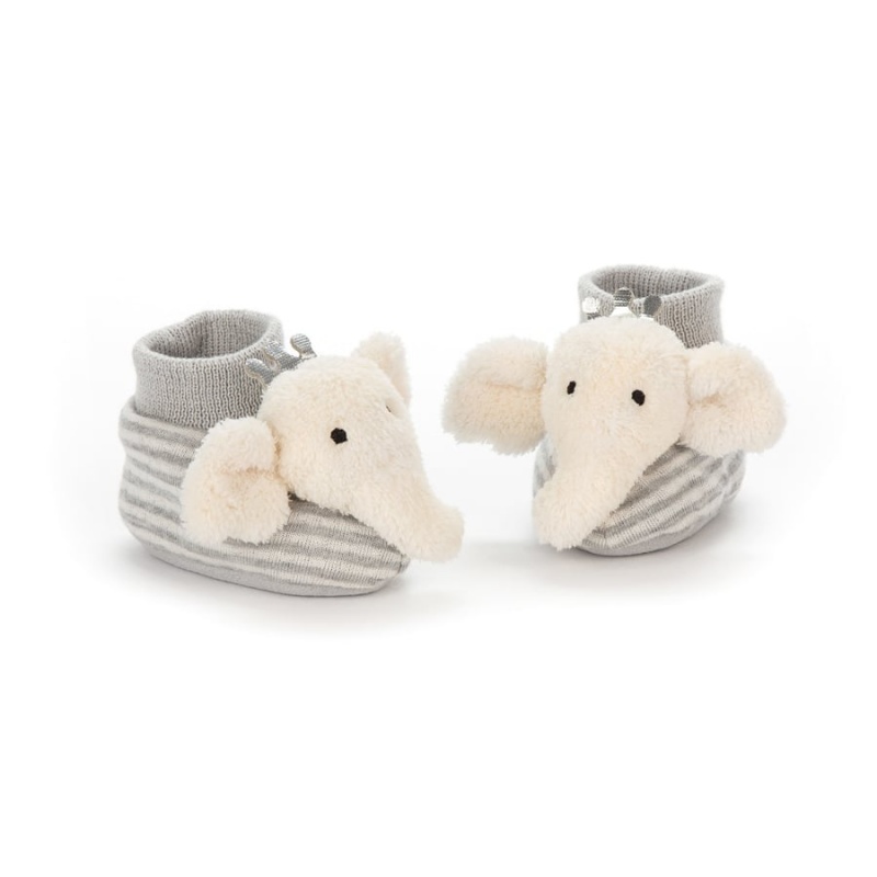 Jellycat Alfie Elephant Booties 10 CM, Jellycat USA | RP2709563