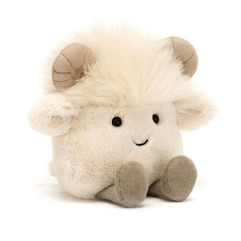 Jellycat Amuseabean Ram 10 CM X 9 CM, Jellycat USA | PF4367195