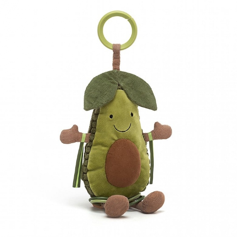 Jellycat Amuseable Avocado Activity Toy 25 CM X 9 CM, Jellycat USA | UB5860317