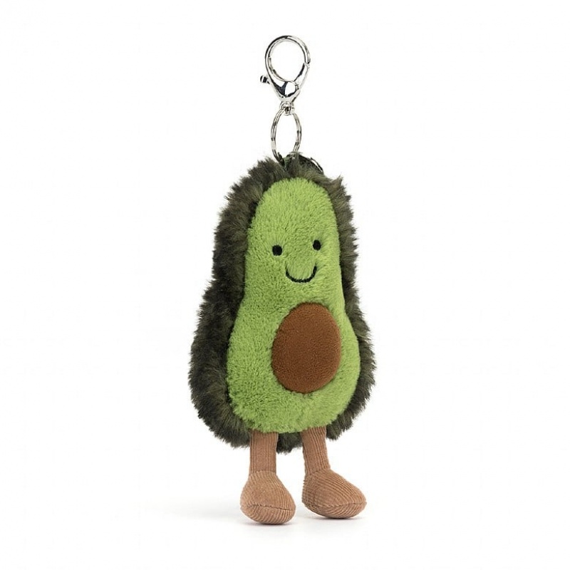 Jellycat Amuseable Avocado Bag Charm 19 CM X 9 CM, Jellycat USA | BY4609185