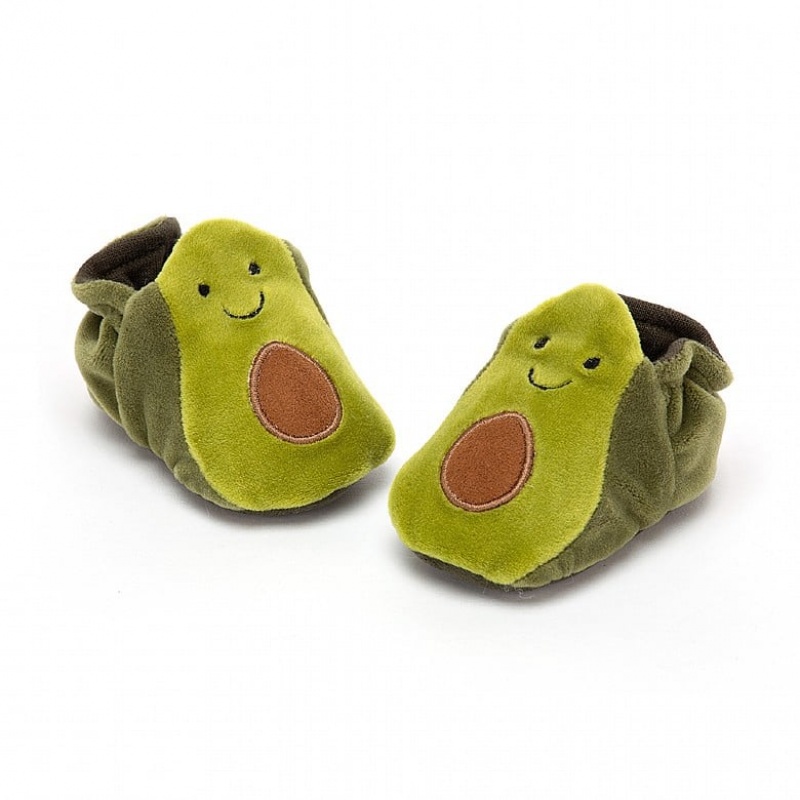 Jellycat Amuseable Avocado Booties 10 CM X 5 CM, Jellycat USA | JZ9426781