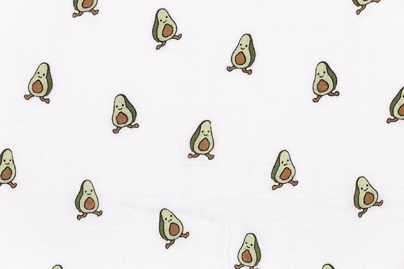 Jellycat Amuseable Avocado Pair Of Muslins 70 CM X 70 CM, Jellycat USA | NH9025638