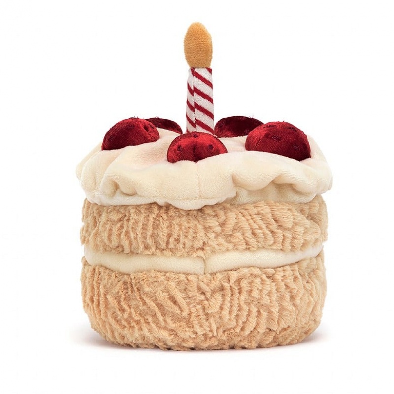 Jellycat Amuseable Birthday Cake 16 CM X 12 CM, Jellycat USA | XN0839145