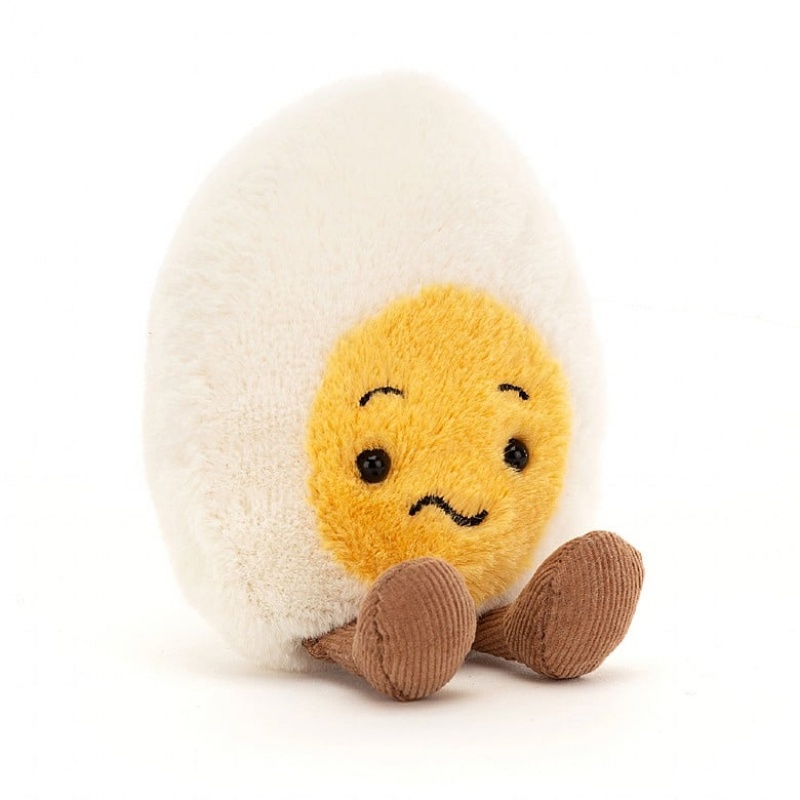 Jellycat Amuseable Boiled Egg Confused 14 CM X 8 CM, Jellycat USA | OS3452810