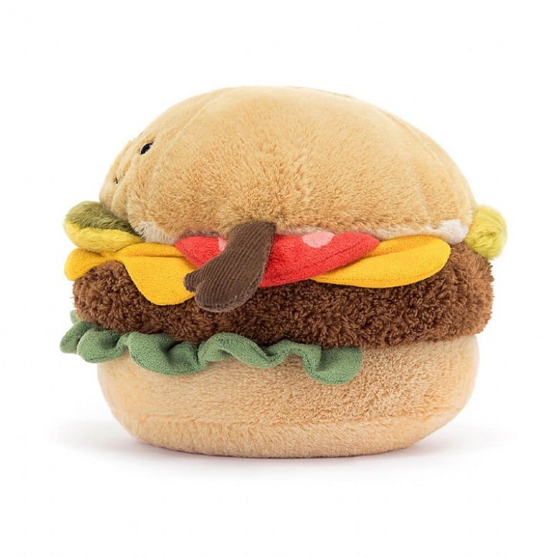 Jellycat Amuseable Burger 12 CM X 12 CM, Jellycat USA | UB6305749