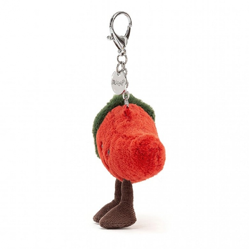 Jellycat Amuseable Chilli Bag Charm 8 CM X 13 CM, Jellycat USA | YH2453679