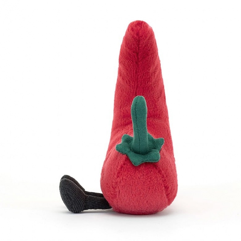 Jellycat Amuseable Chilli Pepper 17 CM X 13 CM, Jellycat USA | ZR2159348