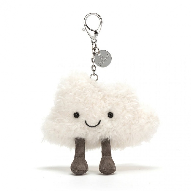 Jellycat Amuseable Cloud Bag Charm 11 CM X 11 CM, Jellycat USA | TZ6729043