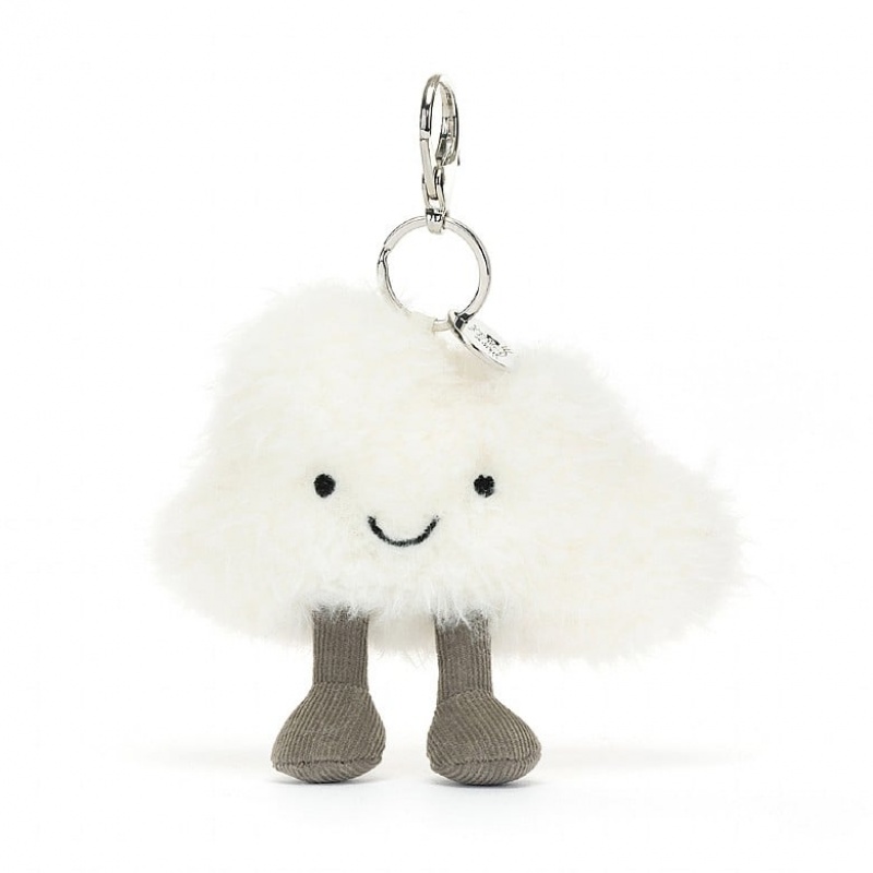 Jellycat Amuseable Cloud Bag Charm 15 CM X 13 CM, Jellycat USA | UC1564308