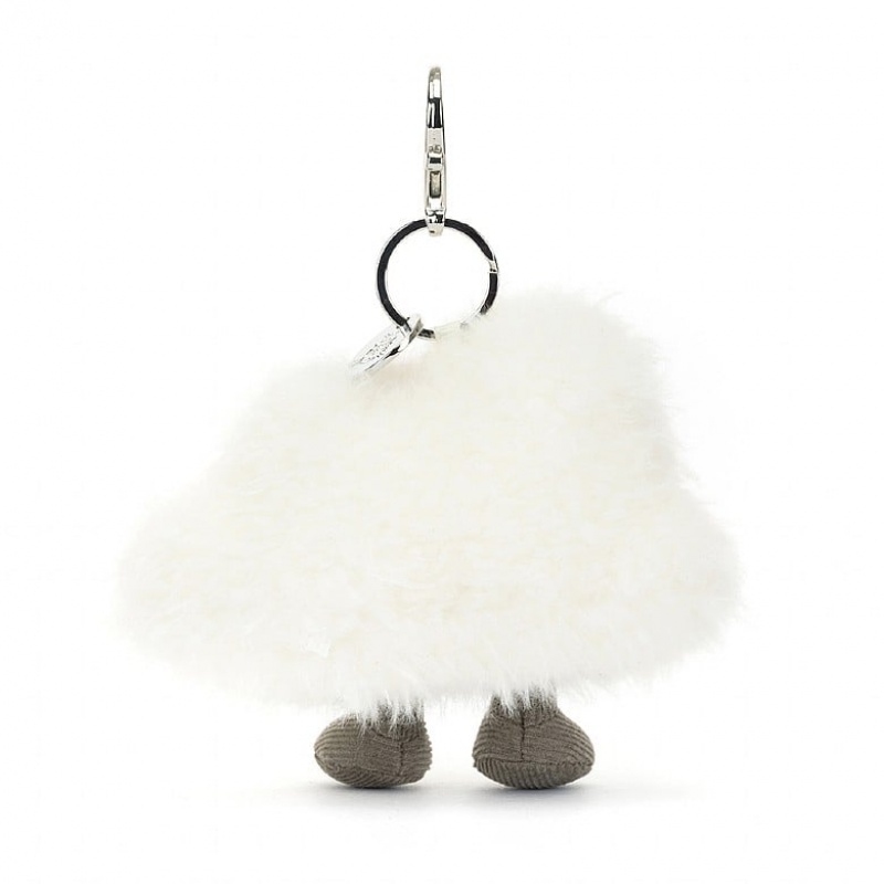 Jellycat Amuseable Cloud Bag Charm 15 CM X 13 CM, Jellycat USA | UC1564308