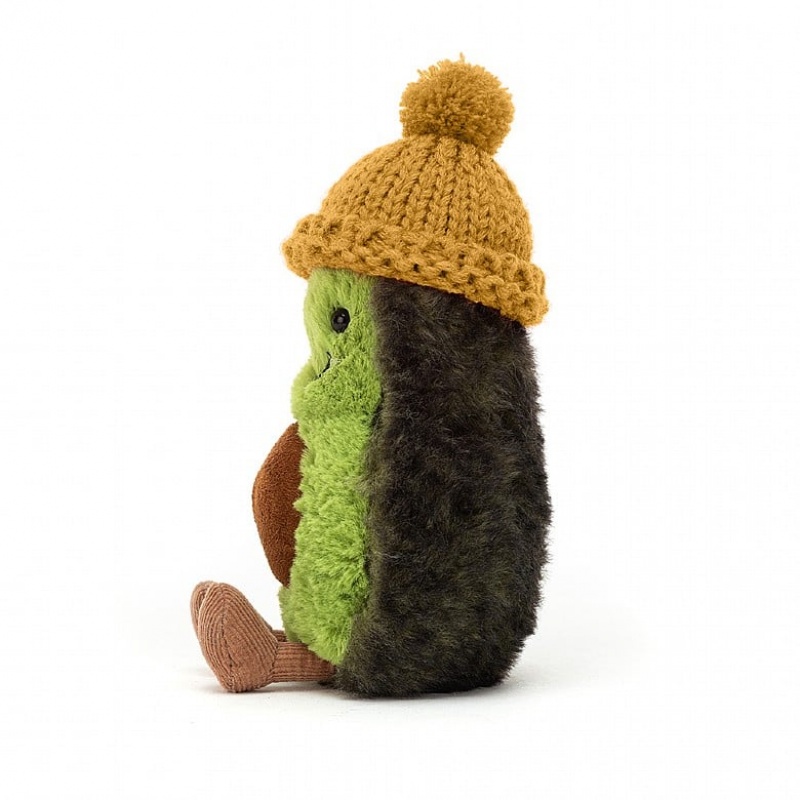 Jellycat Amuseable Cozi Avocado Mustard 15 CM X 8 CM, Jellycat USA | AY6258017