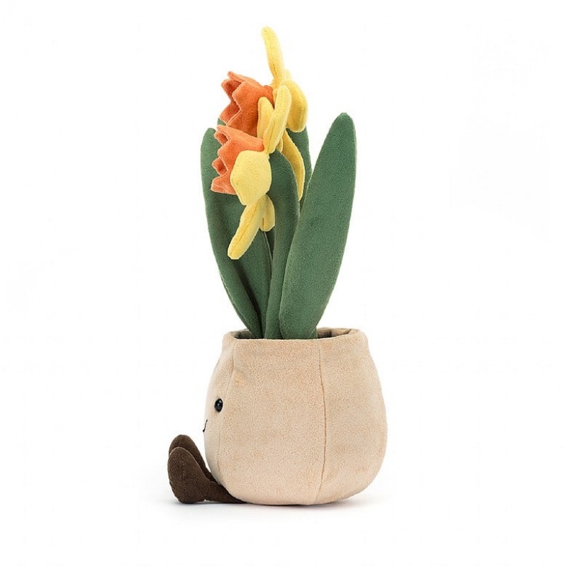 Jellycat Amuseable Daffodil Pot 29 CM X 11 CM, Jellycat USA | TA1735694