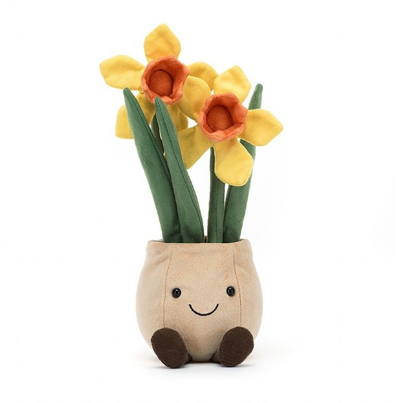 Jellycat Amuseable Daffodil Pot 29 CM X 11 CM, Jellycat USA | TA1735694