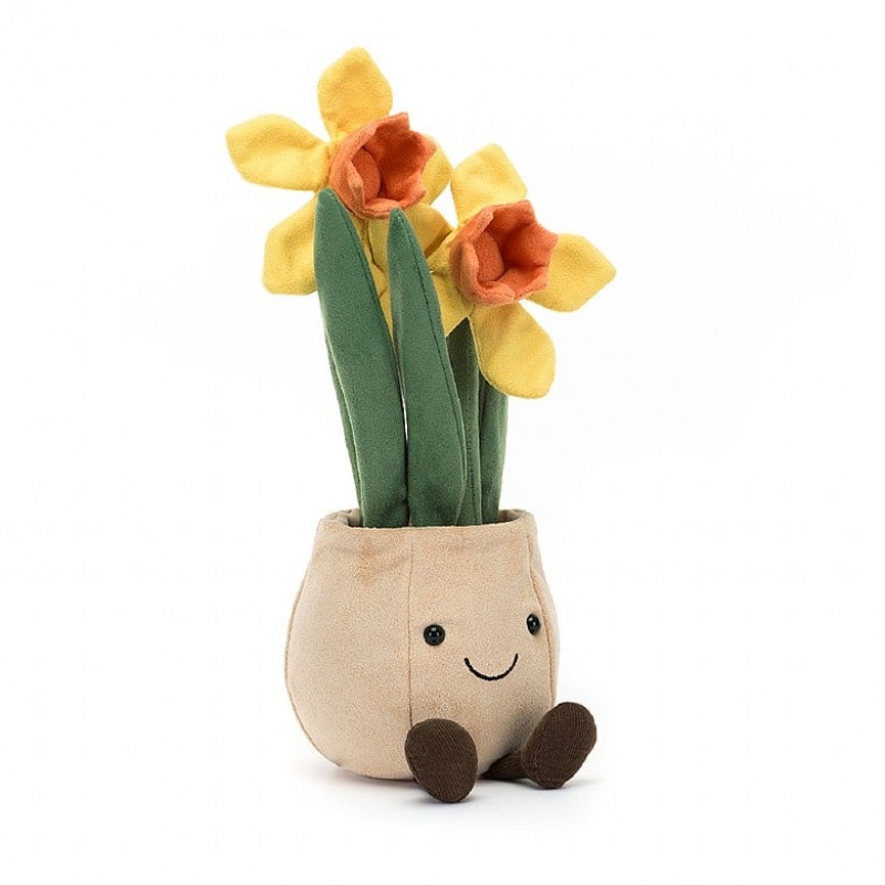 Jellycat Amuseable Daffodil Pot 29 CM X 11 CM, Jellycat USA | TA1735694