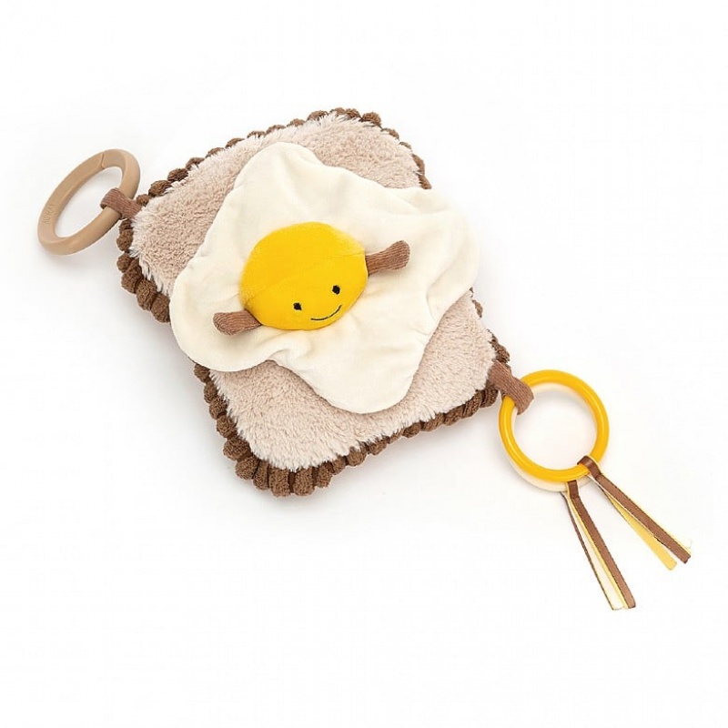 Jellycat Amuseable Egg On Toast Activity Toy 17 CM X 13 CM, Jellycat USA | RY7501296